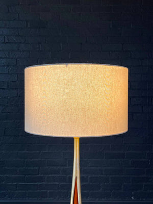 Richard Barr Brass & Walnut Table Lamp for Laurel, c.1960’s