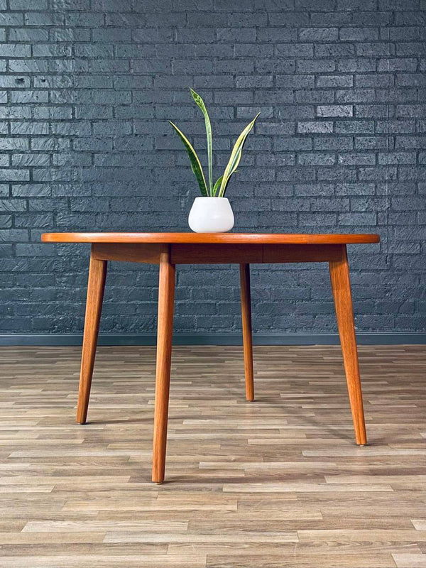 Expanding Mid-Century Swedish Modern Teak Dining Table by Karl-Erik Ekselius, c.1960’s