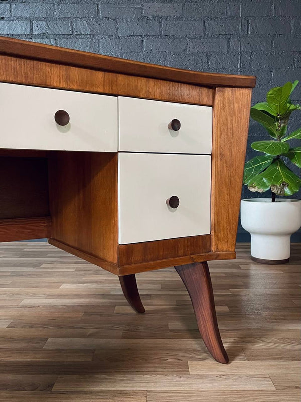 Mid-Century Modern Two-Tone Lacquered Writing Desk, c.1960’s