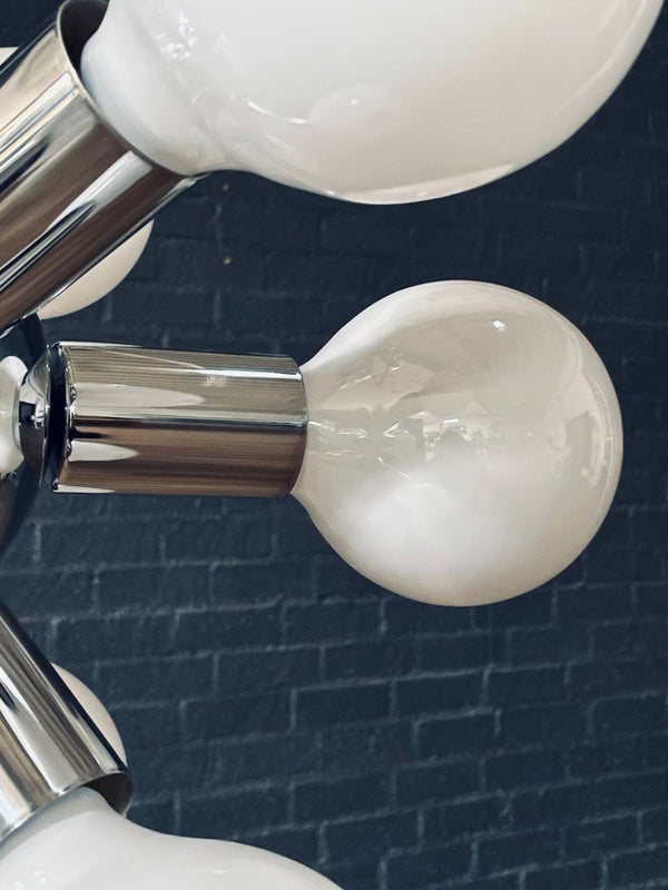 Vintage Space Age Atomic Chrome Sputnik Chandelier, c.1960’s