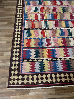 Vintage Hand Made Tribal Turkish Kilim Rug, c.1970’s
