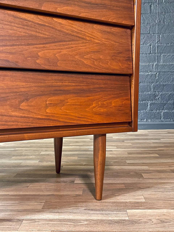 Mid-Century Modern Walnut Highboy Dresser by Harmony House, c.1960’s