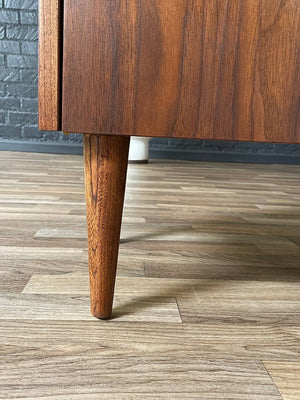 Pair of Mid-Century Modern “Trimline” Walnut Night Stands by Bassett, c.1960’s