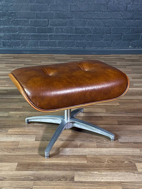 Mid-Century Modern Eames Style Oak Lounge Chair w/ Ottoman, c.1970’s