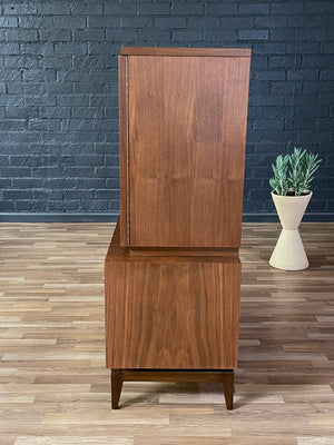 Mid-Century Modern Sculpted Highboy Dresser by American of Martinsville, c.1960’s
