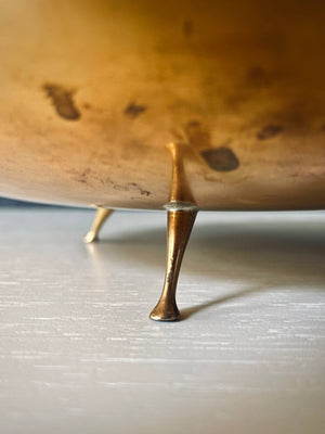 Vintage Californian Modern Brass Footed Bowl by Saxton, c.1960’s