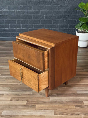 Pair of Mid-Century Modern Walnut Night Stands by United Furniture, c.1960’s