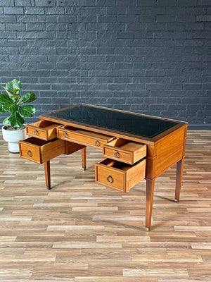 Mid-Century Modern Desk w/ Leather Top by Milling Road, c.1960’s
