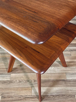 Mid-Century Modern Two-Tier Side Table by Carl Bissman, c.1950’s