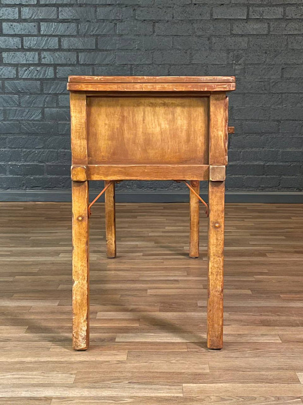 Early Californian Monterey Spanish Ranch Style Maple Desk, c.1930’s
