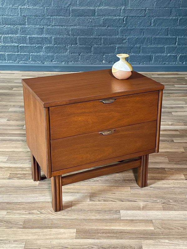 Single Mid-Century Modern Walnut Night Stand by Bassett Furniture, c.1960’s