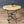 Vintage French Art Nouveau Brass Side Table w/ Scrollwork Base, c.1950’s