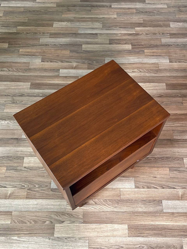 Single Mid-Century Modern Walnut Night Stand by LA Period, c.1960’s