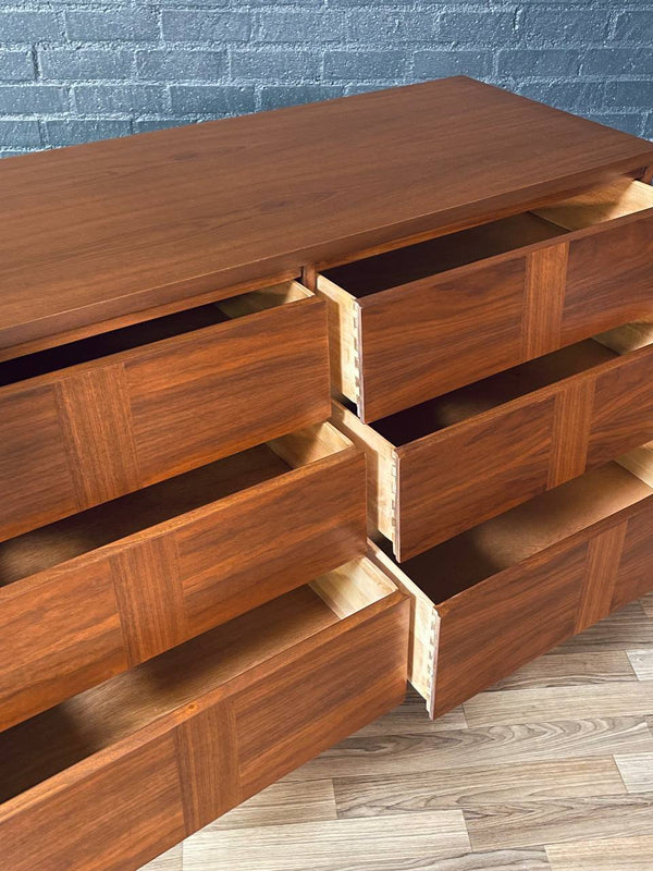Mid-Century Modern Walnut Dresser w/ Slated Drawers by Ward Furniture, c.1960’s