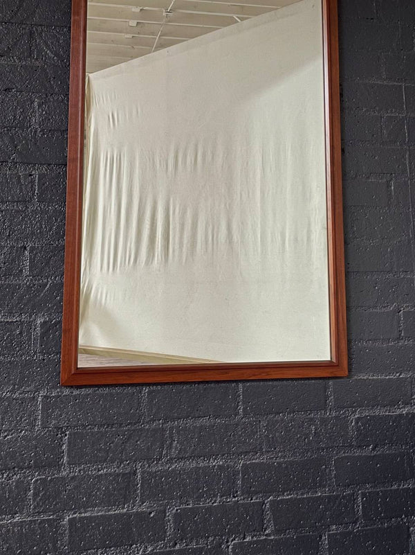 Mid-Century Modern Sculpted Walnut Wall Mirror, c.1950’s