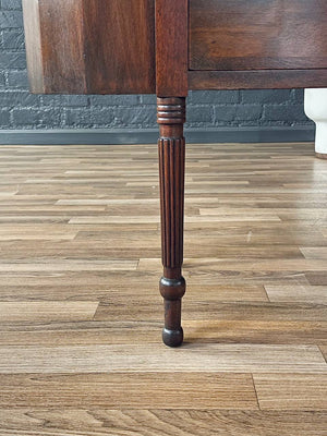 Antique English Hepplewhite Mahogany Bowfront Entry Cabinet, c.1950’s