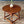 American Colonial Style Round Maple Side Table w/ Turned Legs, c.1930’s
