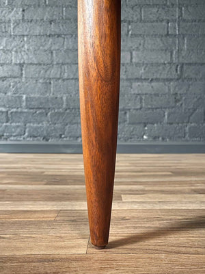 Mid-Century Modern Sculpted Walnut Floating Top Side Table, c.1960’s