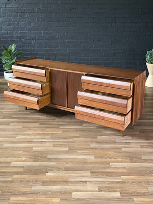 Large Mid-Century Modern “Rhythm” Walnut Dresser by Lane, c.1950’s