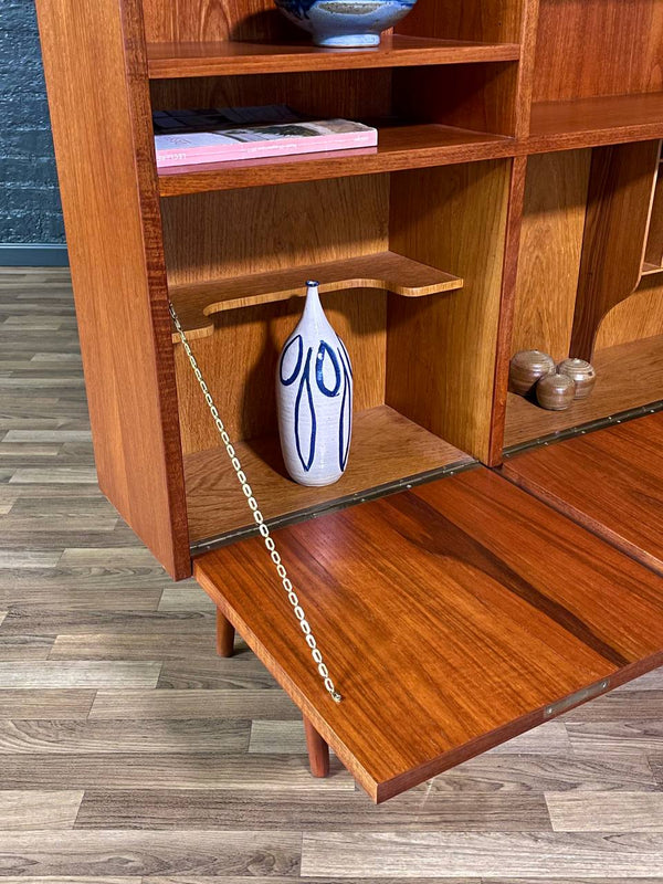 Mid-Century Danish Modern Teak Drop-Down Bookcase, c.1960’s