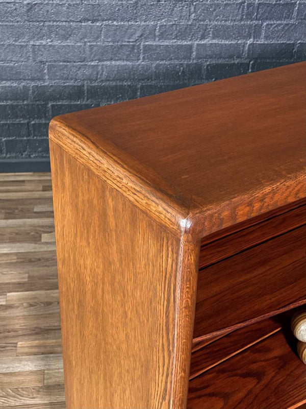 Mid-Century Modern Bow Front Bookcase Credenza, c.1960’s