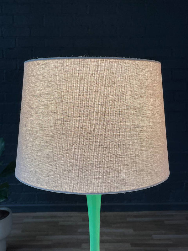 Pair of Mid-Century Modern Green Tulip Shape Table Lamps by Laurel, c.1960’s