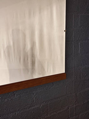 Mid-Century Modern Wall Hanging Walnut Accent Mirror, c.1960’s