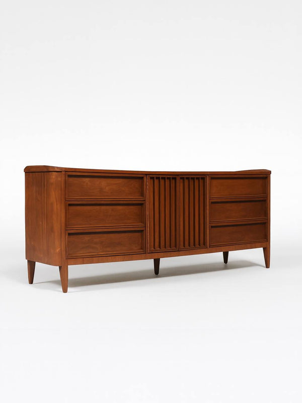 American of Martinsville 9-Drawer Walnut Dresser, c.1950’s