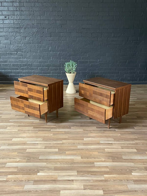 Pair of Mid-Century Modern Walnut Night Stands, c.1960’s
