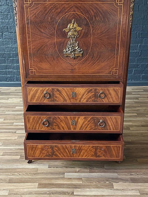 Antique French Louis XVI Style Drop-Down Desk Cabinet, c.1920’s