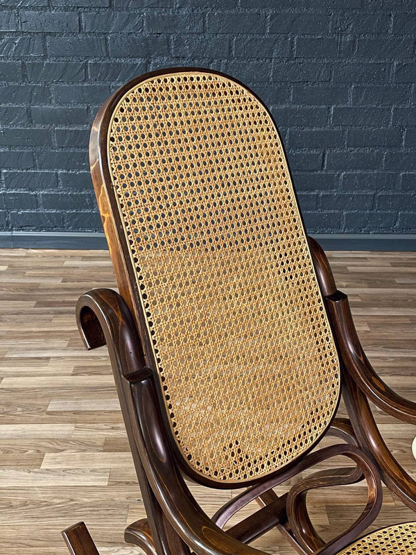 Vintage Bentwood & Cane Rocking Chair, c.1970’s