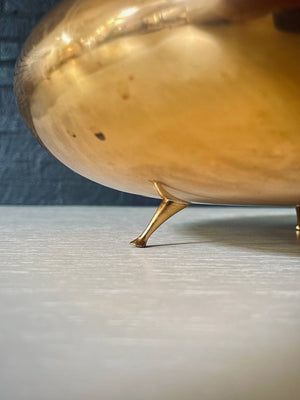 Vintage Californian Modern Brass Footed Bowl by Saxton, c.1960’s
