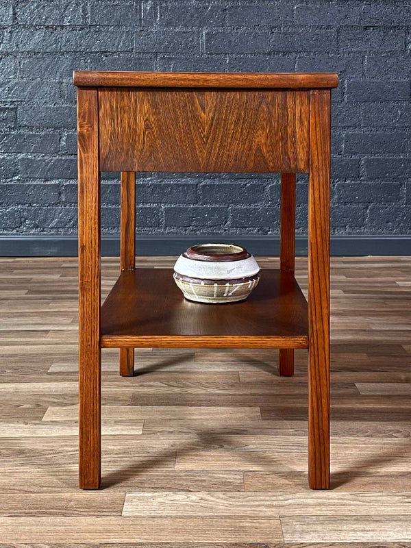 Mid-Century Modern Two-Tier Night Stand w/ Bookshelf, c.1950’s