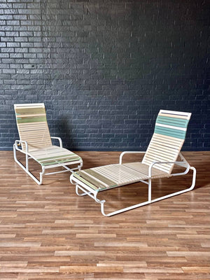 Pair of Vintage “Aviante” Outdoor Patio Chaise Lounges by Jean Ellen, c.1960’s