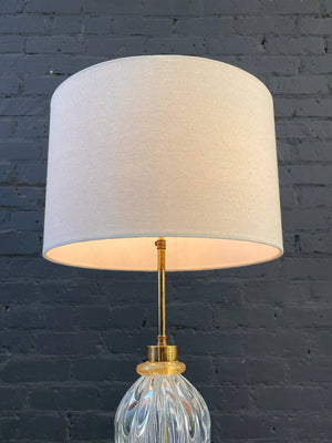 Mid-Century Modern Height Adjustable Murano Glass Table Lamp, c.1960’s