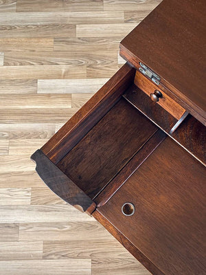 Antique Spinet Style Writing Desk w/ Hidden Deawers, c.1940’s