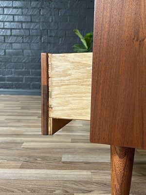 Pair of Mid-Century Modern “Trimline” Walnut Night Stands by Bassett, c.1960’s