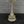 Antique Bronze Table Lamp & Original Painted Glass  Shade, c.1930’s