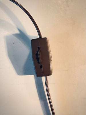 Art Deco Chrome Twin Arm Desk Lamp w/ Frosted Glass Shades, c.1930’s