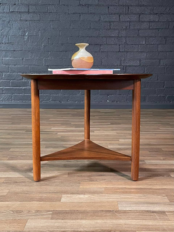 Mid-Century Modern Clover Leaf Side Table w/ Magazine Shelf, c.1960’s