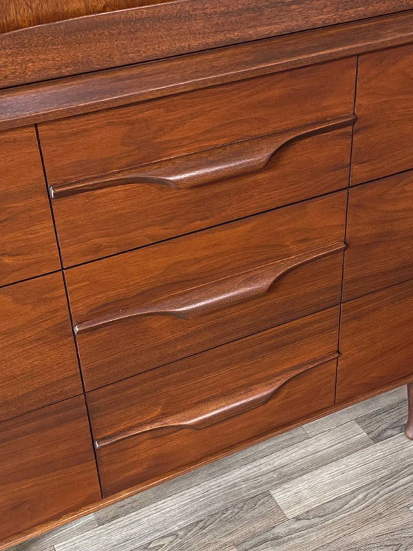 Mid-Century Modern Walnut Highboy Dresser by Unagusta, c.1960’s