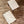 Pair of French Provincial Style Side Tables w/ Travertine Tops by Crown City Table Co., c.1960’s