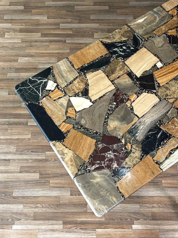 Vintage Italian Post Modern Multi-Marble Stone Dining Table by C.I.M, c.1980’s