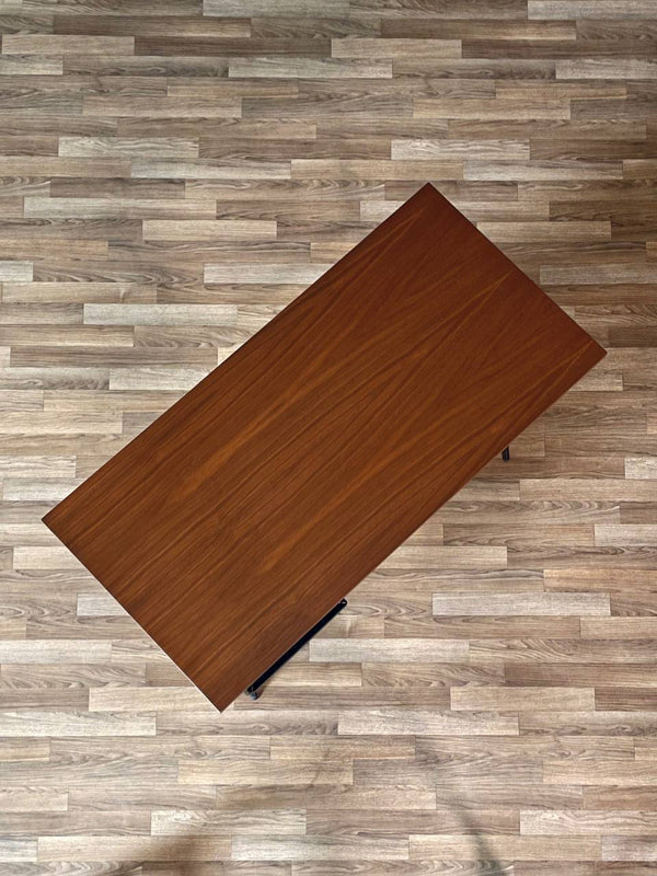 Mid-Century Modern Floating Top Iron & Walnut Writing Desk, c.1950’s