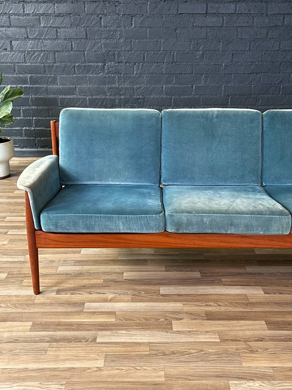 Mid-Century Danish Modern 4-Seater Teak Sofa by Grete Jalk, c.1960’s