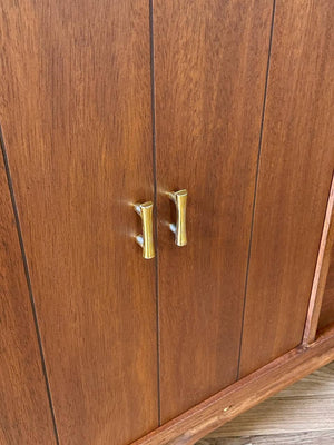 Mid-Century Modern Dresser with Brass Accents, c.1960’s