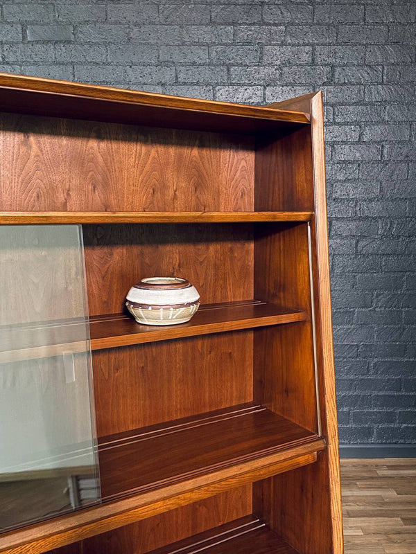 Mid-Century Modern “1st Edition” Walnut Bookcase Hutch by Lane, c.1950’s