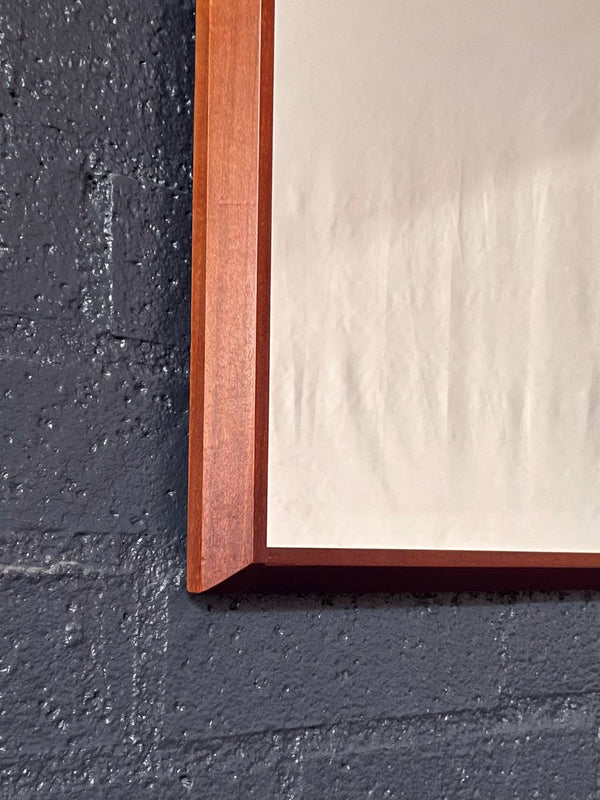 Mid-Century Modern Walnut Wall-Hanging Mirror, c.1960’s