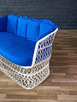 Mid-Century Modern Outdoor Fiberglass Patio Sofa by Russell Woodard, c.1960’s