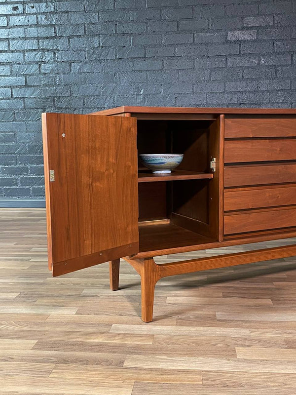 Mid-Century Modern Walnut Credenza by Stanley, c.1960’s